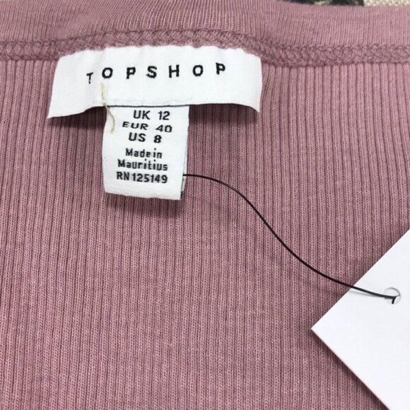 Topshop White Notch T-Shirt - Picture 3 of 7